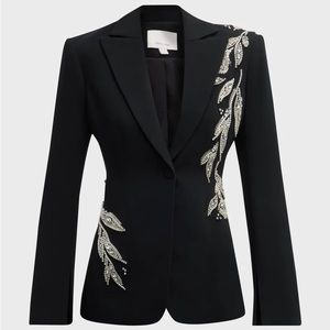 Cinq a sept Crystal Floral Embellished Crepe Blazer. Never been worn.🆕